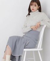 【SALE／50%OFF】PROPORTION BODY DRESSING パイピングマーメイドスカート プロポーションボディドレッシング スカート その他のスカート ブラック グレー【送料無料】