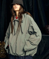 MAISON SPECIAL Washed Nylon Prime-Over Anorak Hoodie メゾンスペシャル トップス パーカー・フーディー グレー ブラック ホワイト ブルー パープル【送料無料】