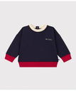 【SALE／20%OFF】PETIT BATEAU バイカラースウェットプルオーバー プチバトー トップス スウェット・トレーナー ホワイト【送料無料】