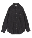 A BATHING APE BAPE APPLIQUE CHECK SHIRT ア ベイシング エイプ トップス シャツ・ブラウス ブラック【送料無料】