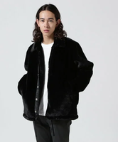 【SALE／50%OFF】B'2nd LUSOR(ルーソル)ECO FUR COACH JKT エコファーコーチジャケット ビーセカンド ジャケット・アウター その他のジャケット・アウター ブラック ベージュ【送料無料】