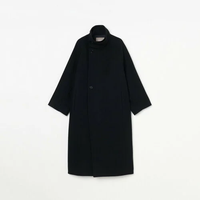 【SALE／40%OFF】HELIOPOLE STAND COLLAR LONG COAT エリオポール ジャケット・アウター その他のジャケット・アウター ブラック カーキ【送料無料】