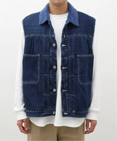 JOURNAL STANDARD relume 【PORTER CLASSIC / ポータークラシック】STEINBECK DENIM BOA VEST ジャーナル スタンダード レリューム ジャケット・アウター その他のジャケット・アウター ブルー【送料無料】