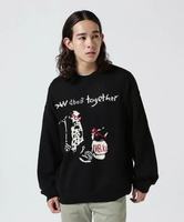 【SALE／30%OFF】B'2nd REMI RELIEF(レミレリーフ)How about together 別注インターシャニット ビーセカンド トップス ニット ブラック ホワイト ブルー【送料無料】