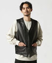 Schott 193V LEATHER VEST/レザーベスト ショット ジャケット・アウター ライダースジャケット ブラック【送料無料】