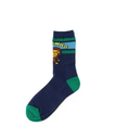 A BATHING APE BABY MILO LINE RIB SOCKS ア ベイシング エイプ 靴下・レッグウェア 靴下 ネイビー ホワイト イエロー