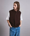 【SALE／60%OFF】BEAUTY&YOUTH UNITED ARROWS ＜monkey time＞ CTN AZE PL VEST/ベスト ユナイテッドアローズ アウトレット トップス ニット ブラウン ブラック【送料無料】