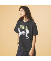 ABAHOUSE LASTWORD 【GOOD ROCK SPEED/グッドロックスピード】NIRVANA TEE アバハウス トップス カットソー・Tシャツ ブラック ホワイト【送料無料】