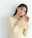 【SALE／50%OFF】NATURAL BEAUTY BASIC ワイドシアーカフスニット ナチュラルビューティベーシック トップス ニット ベージュ ブラック ホワイト【送料無料】