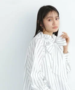 NATURAL BEAUTY BASIC ビッグボウブラウス 24SS ナチュラルビューティベーシック トップス シャツ・ブラウス ホワイト ピンク ブルー【送料無料】