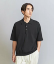 【SALE／50%OFF】BEAUTY&YOUTH UNITED ARROWS ガスコットン 3ボタン ポロニット ユナイテッドアローズ アウトレット トップス ニット ブラック ネイビー【送料無料】