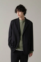 MARGARET HOWELL WIDE STRIPE FINE WOOL マーガレット・ハウエル ジャケット・アウター その他のジャケット・アウター ネイビー【送料無料】