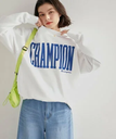 ROPE' PICNIC R 【Champion/チャンピオン】ロゴ裏起毛クルーネックスウェット ロペピクニック トップス スウェット・トレーナー ホワイト ネイビー【送料無料】