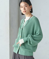 【SALE／40%OFF】SHIPS WOMEN ＜手洗い可能＞ペーパー コットン カーディガン ◇ シップス トップス カーディガン グリーン ホワイト グレー【送料無料】