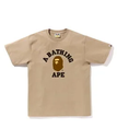 A BATHING APE COLLEGE TEE ア ベイシング エイプ トップス カットソー・Tシャツ ベージュ ブラック ブラウン グレー ネイビー ピンク ブルー ホワイト【送料無料】