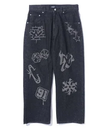 【SALE／30%OFF】XLARGE GRAFFITI DENIM PANTS パンツ XLARGE エクストララージ パンツ ジーンズ・デニムパンツ ブラック ブルー【送料無料】