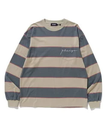 【SALE／30%OFF】XLARGE STRIPED L/S POCKET TEE ロンT 長袖 XLARGE エクストララージ トップス カットソー・Tシャツ ベージュ レッド グレー【送料無料】