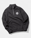 HUF REGIONAL HALF ZIP FLEECE ハフ トップス スウェット・トレーナー ブラック グレー グリーン ブルー【送料無料】