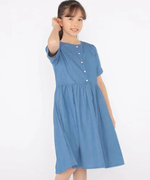 【SALE／30%OFF】SHIPS KIDS SHIPS KIDS:140~150cm / ダンガリー 半袖 ワンピース シップス ワンピース・ドレス ワンピース ブルー【送料無料】