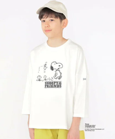 【SALE／30%OFF】SHIPS KIDS SHIPS KIDS:140~160cm / スヌーピー 7分袖 TEE シップス トップス カットソー・Tシャツ ホワイト グリーン【送料無料】