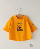 【SALE／30%OFF】SHIPS KIDS SHIPS KIDS:80~90cm / スヌーピー 7分袖 TEE シップス トップス カットソー・Tシャツ ホワイト グリーン【送料無料】