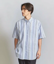 【SALE／60%OFF】BEAUTY&YOUTH UNITED ARROWS 【別注】 ＜5525gallery＞ SUCKER SHORT SLEEVE/シャツ ユナイテッドアローズ アウトレット トップス シャツ・ブラウス ブルー ベージュ【送料無料】