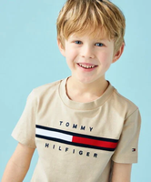 TOMMY HILFIGER フラッグリブインサートTシャツ トミーヒルフィガー トップス カットソー・Tシャツ【送料無料】