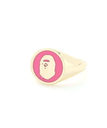 A BATHING APE APE HEAD SIGNET RING ア ベイシング エイプ アクセサリー・腕時計 リング・指輪 ピンク【送料無料】