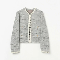 【SALE／40%OFF】HELIOPOLE TWEED JACKET エリオポール ジャケット・アウター その他のジャケット・アウター ホワイト ネイビー【送料無料】