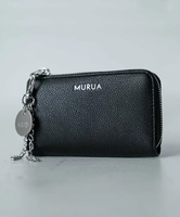 MURUA L字ファスナーキーケース スマートキー対応 オリジナルMURチャーム付き MR-W1223 エルゲイス 財布・ポーチ・ケース その他の財布・ポーチ・ケース ブラック ブルー ホワイト【送料無料】