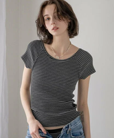 bijorie 【bijorie】カップ付きバックオープンTシャツ/NEW BASIC 24SS ベイフロー トップス カットソー・Tシャツ ホワイト ブラック イエロー【送料無料】