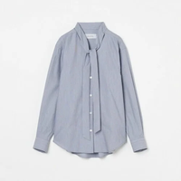 【SALE／40%OFF】HELIOPOLE BOWTIE SHIRT エリオポール トップス シャツ・ブラウス ブラック ブルー【送料無料】