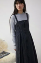 【SALE／50%OFF】AZUL BY MOUSSY フロントジップデニムジャンパースカート アズールバイマウジー ワンピース・ドレス ワンピース ブラック ブラウン【送料無料】