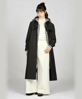 【SALE／50%OFF】To b. by agnes b. WV47 MANTEAU ニュータイプライタートレンチ アニエスベー ジャケット・アウター トレンチコート ブラック【送料無料】