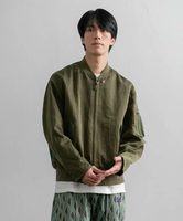 【SALE／30%OFF】AMERICAN RAG CIE ファブリックコンビネーションMA-1ジャケット アメリカンラグシー ジャケット・アウター MA-1 カーキ グレー【送料無料】