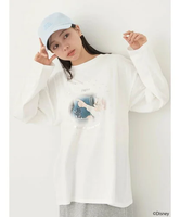 【SALE／30%OFF】earth music&ecology フィガロ/きらきらプリントロンT アースミュージック&エコロジー トップス カットソー・Tシャツ ホワイト ブラック