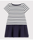 【SALE／20%OFF】PETIT BATEAU マリニエール切替ワンピース プチバトー ワンピース・ドレス ワンピース ピンク【送料無料】