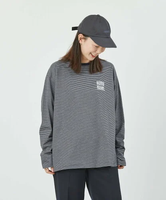 【SALE／30%OFF】MACKINTOSH PHILOSOPHY GREY LABEL シャープロゴボーダーロンT マッキントッシュ フィロソフィー トップス カットソー・Tシャツ グレー ベージュ【送料無料】