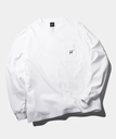 HUF OD SCRIPT POCKET L/S TEE HUF ハフ ロンT ロゴ ハフ トップス カットソー・Tシャツ ホワイト ピンク ブラック【送料無料】