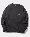 HUF BOX LOGO POCKET L/S TEE HUF ハフ ロンT ロゴ ハフ トップス カットソー・Tシャツ ブラック ホワイト【送料無料】