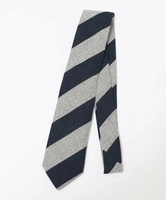 【SALE／40%OFF】SHIPS MEN BREUER: コットン リネン バスケット ネクタイ シップス スーツ・フォーマル ネクタイ・蝶ネクタイ ブルー ネイビー【送料無料】