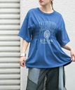 【SALE／20%OFF】KBF シャーリングBIGTEE ケービーエフ トップス カットソー・Tシャツ ブルー ホワイト ブラック【送料無料】