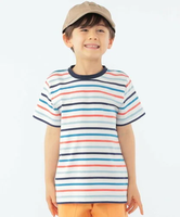 【SALE／30%OFF】SHIPS KIDS SHIPS KIDS:100~130cm / オーガニック コットン ボーダー TEE シップス トップス カットソー・Tシャツ ホワイト ネイビー【送料無料】