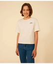 【SALE／20%OFF】PETIT BATEAU ボクシー半袖Tシャツ プチバトー トップス カットソー・Tシャツ ホワイト グリーン【送料無料】