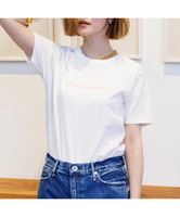 【SALE／25%OFF】Rouge vif la cle ロゴコンパクトTシャツ ルージュ・ヴィフ ラクレ トップス カットソー・Tシャツ ピンク グレー【送料無料】