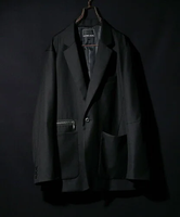 【SALE／50%OFF】NUMBER (N)INE W/P TWILL LAPEL 1B JACKET ナンバーナイン ジャケット・アウター テーラードジャケット・ブレザー ブラック カーキ【送料無料】