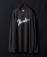 NUMBER (N)INE Number・ L/S T-SHIRT ナンバーナイン トップス カットソー・Tシャツ グレー【送料無料】