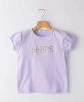 SHIPS KIDS SHIPS KIDS:80~90cm / ガーリー 刺繍 ロゴ TEE シップス トップス カットソー・Tシャツ ホワイト【送料無料】