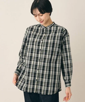 【SALE／50%OFF】Dessin 【洗える】バンドカラーシャツ(XS~L) デッサン トップス シャツ・ブラウス イエロー ブルー ホワイト