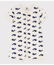 PETIT BATEAU プリントショートロンパース プチバトー マタニティウェア・ベビー用品 ロンパース・カバーオール【送料無料】